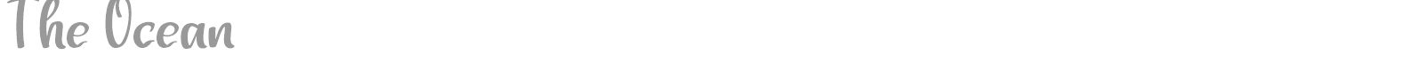 The Ocean font preview